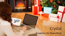  Presentation with medical procedure simulation using blood - Cool new slide set with floor using technology at chritmas backdrop and a  colored foreground