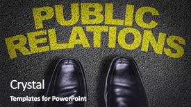  Presentation with shoes - Presentation design consisting of floor with the text public background and a dark gray colored foreground