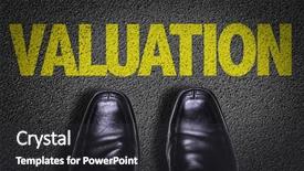 Presentation with valuation - Theme consisting of floor with the text valuation background and a dark gray colored foreground