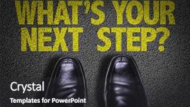  Presentation with step - Beautiful slides featuring floor with the text whats backdrop and a dark gray colored foreground