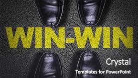  Presentation with shoes - Theme having floor with the text win background and a dark gray colored foreground