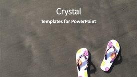  Presentation with sand - Cool new slides with flops on the black sand backdrop and a gray colored foreground
