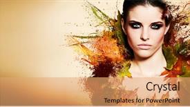  Presentation with flora fauna - Amazing slides having flora fauna - autumn woman fall beautiful stylish backdrop and a coral colored foreground