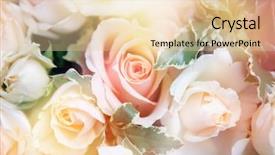  Presentation with floral abstract - Slide deck featuring floral abstract - beautiful flowers made with color background and a lemonade colored foreground