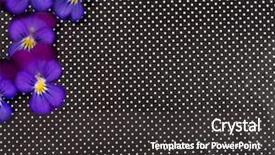  Presentation with illusion - Audience pleasing PPT theme consisting of floral and optical illusion background backdrop and a dark gray colored foreground