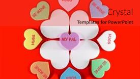  Presentation with red floral - PPT layouts featuring floral-arrangement-of-different-color background and a red colored foreground