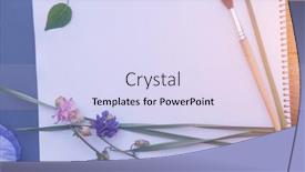  Presentation with floral - PPT theme having floral-background-mockup-with-white background and a sky blue colored foreground