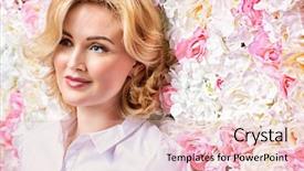  Presentation with natural skincare - Amazing presentation design having floral background spring mood backdrop and a  colored foreground