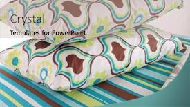  Presentation with floral - Beautiful theme featuring interior design upscale modern bedroom - floral bedding backdrop and a coral colored foreground