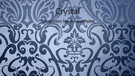  Presentation with blue floral - Theme enhanced with floral-blue-background-with-tribal background and a teal colored foreground