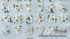  Presentation with floral - Amazing PPT theme having floral decoration on color background backdrop and a light gray colored foreground