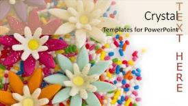  Presentation with floral - Amazing slides having floral decoration on the top backdrop and a lemonade colored foreground