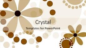  Presentation with floral - Beautiful presentation theme featuring floral-design-series backdrop and a lemonade colored foreground