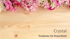  Presentation with mother floral - Amazing PPT theme having floral-summer-background-frame backdrop and a lemonade colored foreground