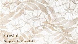  Presentation with floral fabric - Audience pleasing theme consisting of up image of yellow marbles backdrop and a mint green colored foreground