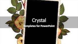  Presentation with vintage floral - Presentation design having floral templates - vintage photo old paper background and a black colored foreground