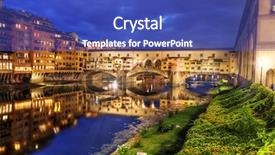  Presentation with italy - Cool new slides with florence italy arno river backdrop and a cobalt blue colored foreground