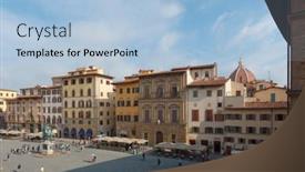 Presentation with florence piazza della signoria - Cool new slide deck with florence-italy-august-10-2018 backdrop and a light blue colored foreground