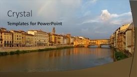  Presentation with historical heritage - Cool new PPT theme with florence-italy-august-8-2018 backdrop and a light blue colored foreground