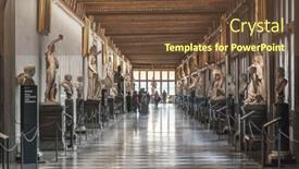  Presentation with gallery - Beautiful presentation theme featuring florence-italy-december-6-2017 backdrop and a tawny brown colored foreground