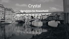  Presentation with river - Colorful slide set enhanced with florence italy in monochrome backdrop and a gray colored foreground