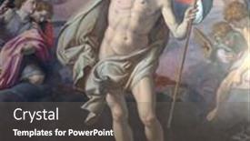  Presentation with resurrection - Colorful presentation enhanced with florence-italy-january-10-2019 backdrop and a gray colored foreground