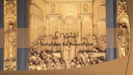  Presentation with solomon - PPT theme enhanced with florence-italy-june-05-baptistry background and a yellow colored foreground