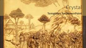  Presentation with moses - Theme featuring florence-italy-june-05-baptistry background and a yellow colored foreground