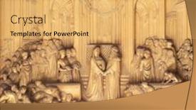  Presentation with solomon - Colorful theme enhanced with florence-italy-june-05-baptistry backdrop and a yellow colored foreground