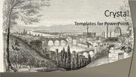  Presentation with painting old - Cool new slide set with florence old view from san backdrop and a light gray colored foreground