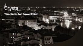  Presentation with michelangelo - Beautiful presentation design featuring florence-skyline-viewed-from-piazzale backdrop and a wine colored foreground