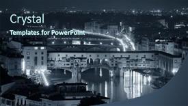  Presentation with michelangelo - Slides featuring florence-skyline-viewed-from-piazzale background and a tawny brown colored foreground