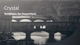  Presentation with michelangelo - Audience pleasing slide set consisting of florence-skyline-viewed-from-piazzale backdrop and a gray colored foreground