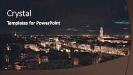  Presentation with michelangelo - Cool new PPT layouts with florence-skyline-viewed-from-piazzale backdrop and a dark gray colored foreground