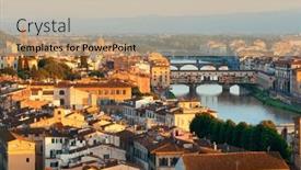  Presentation with michelangelo - Slide deck enhanced with florence-skyline-viewed-from-piazzale background and a coral colored foreground