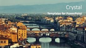  Presentation with michelangelo - Audience pleasing PPT theme consisting of florence-skyline-viewed-from-piazzale backdrop and a seafoam green colored foreground