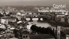  Presentation with michelangelo - Audience pleasing PPT theme consisting of florence-skyline-viewed-from-piazzale backdrop and a gray colored foreground