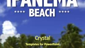  Presentation with ipanema beach - Slides featuring florest - ipanema beach written background and a  colored foreground