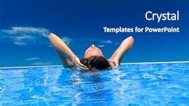  Presentation with infinity - Beautiful presentation featuring florida flower - split underwater of a young backdrop and a dark gray colored foreground