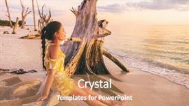  Presentation with holiday destination - Slides consisting of florida gulf of mexico usa background and a coral colored foreground