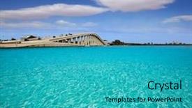  Presentation with florida - Colorful PPT layouts enhanced with florida sanibel island causeway bridge backdrop and a teal colored foreground