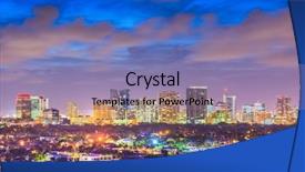  Presentation with florida - PPT theme having florida usa skyline and river background and a coral colored foreground