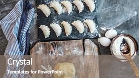  Presentation with rolling ball - Cool new presentation theme with flour eggs raspberries and rolling backdrop and a  colored foreground