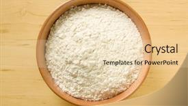  Presentation with flour - PPT layouts featuring flour in a bowl background and a lemonade colored foreground