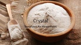  Presentation with grains - Amazing slide set having flour in bowl with grains backdrop and a  colored foreground