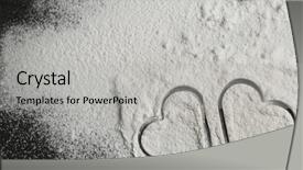  Presentation with flour - PPT layouts featuring flour on gray background background and a light gray colored foreground