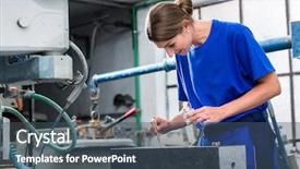  Presentation with ornament - Presentation theme enhanced with flourish - stone carver applying ornament background and a ocean colored foreground