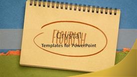  Presentation with inspirational abstract - Theme enhanced with flourish-inspirational-writing background and a yellow colored foreground