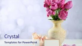  Presentation with roses - Theme with flourish wedding - mother day concept roses background and a  colored foreground