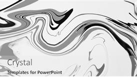  Presentation with black art - Audience pleasing PPT theme consisting of flow-of-black-and-white backdrop and a white colored foreground